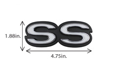 1969 TRUNK EMBLEM, "SS"